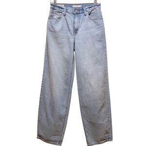 Levi's Premium Baggy Dad Jeans‎ Light Wash Distressed Waist 25